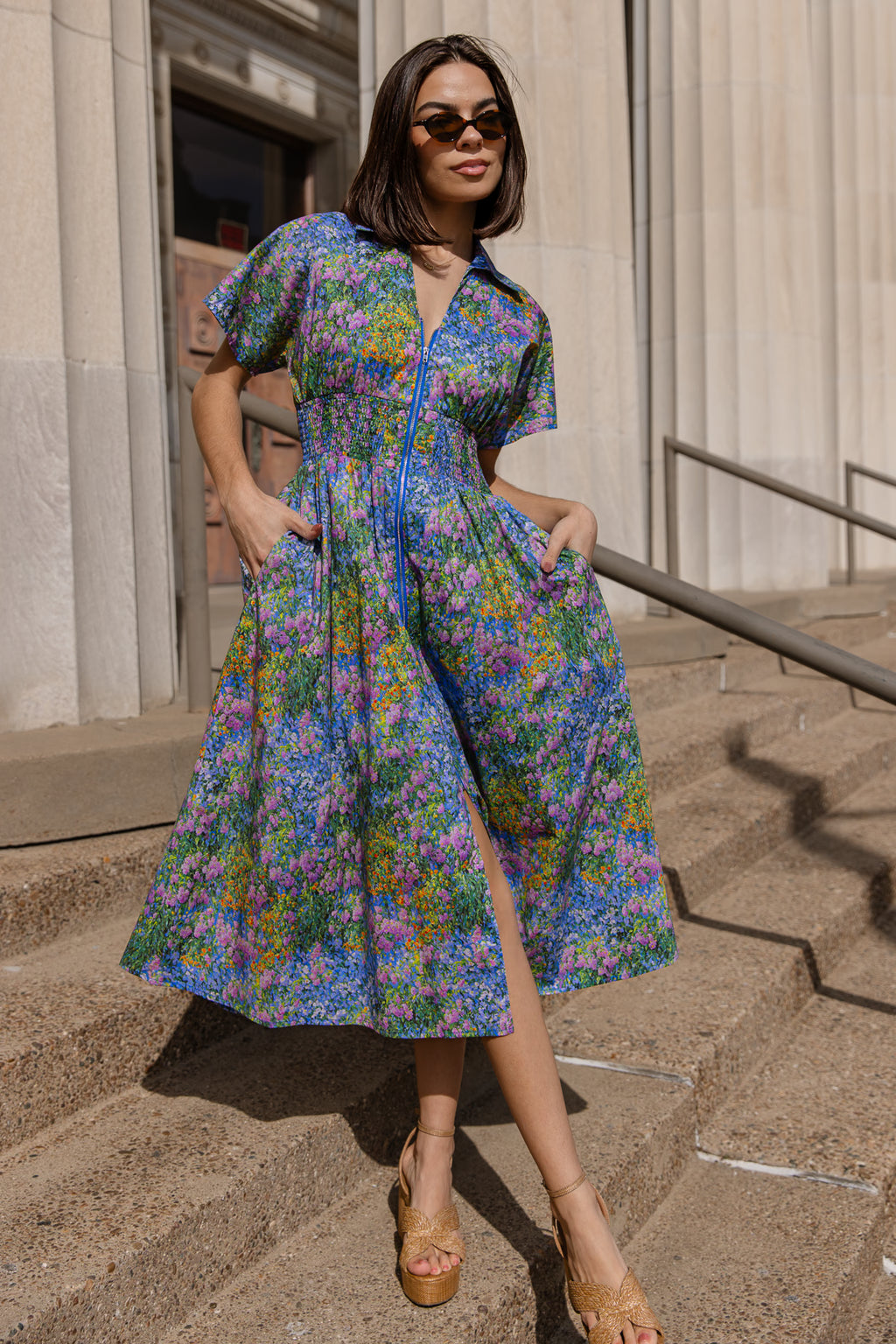 Monet Floral Midi Dress | JO+CO Monet Floral Midi Dress | JO+CO
