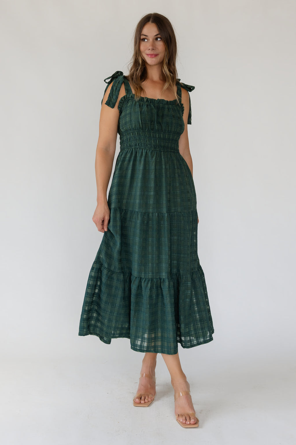 checkered green dress Hazel It adds the such E66 Dimension:40.0 H x 18.0 W x 63.0 L Inches The Cheryl Dress in
