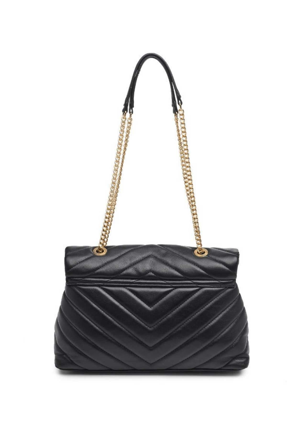 Verona Black Quilted Crossbody Bag 110 ACCESSORIES
