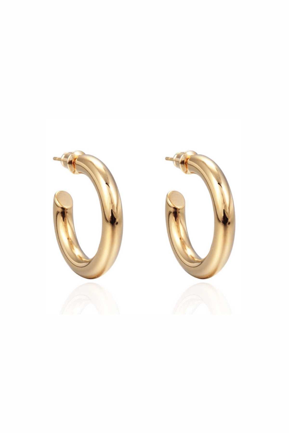 Anya Gold Hoop Earrings - JO+CO