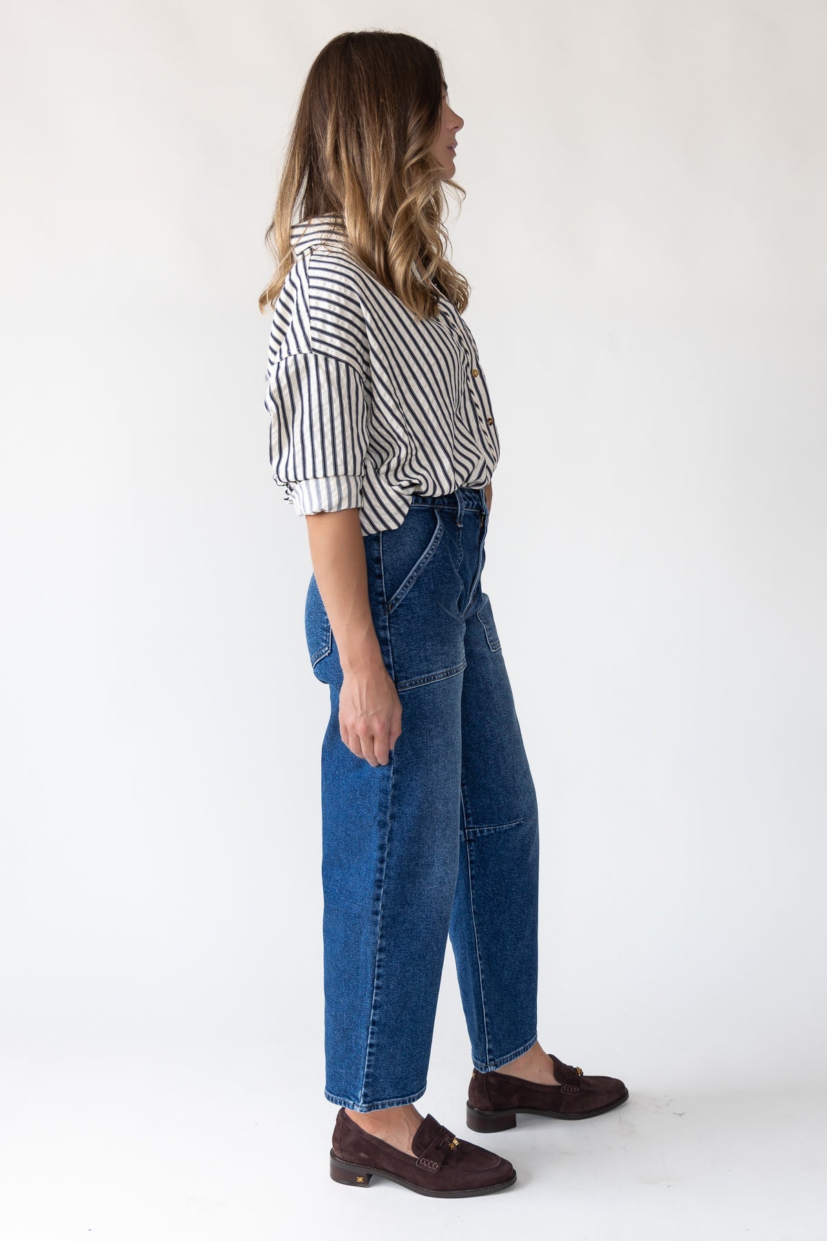 Bennett Dark Utility Seamed Barrel - Final Sale - JO+CO