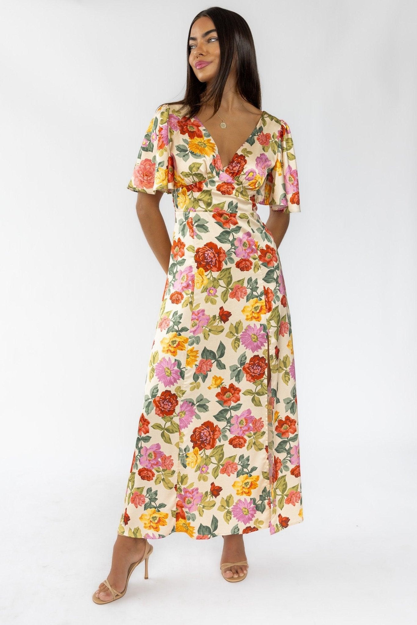 Birdie Garden Floral Maxi Dress - JO+CO
