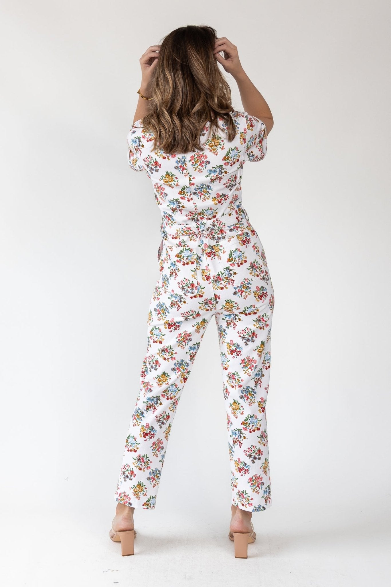 Camille Garden Print Jumpsuit - Final Sale - JO+CO