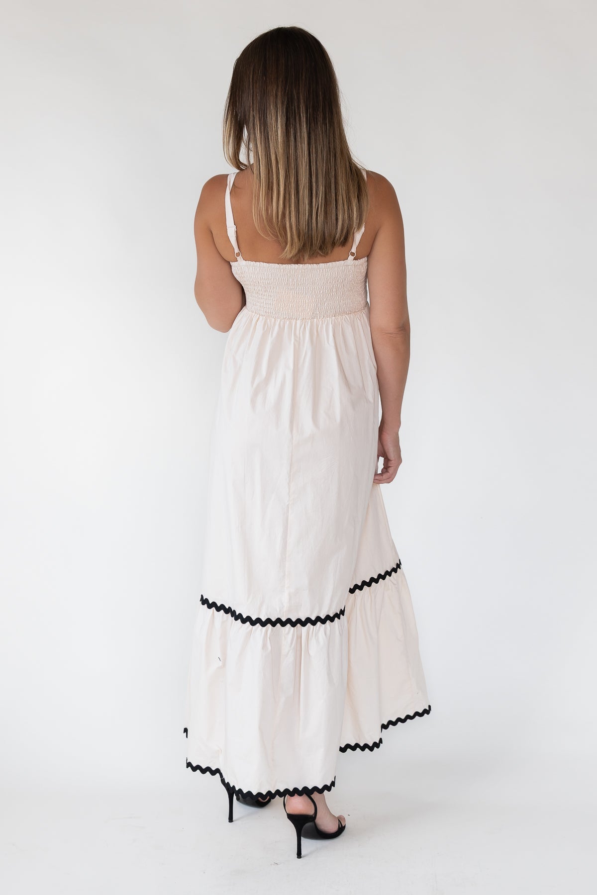 Cienna Ric Rac Trim Maxi Dress - Final Sale - JO+CO