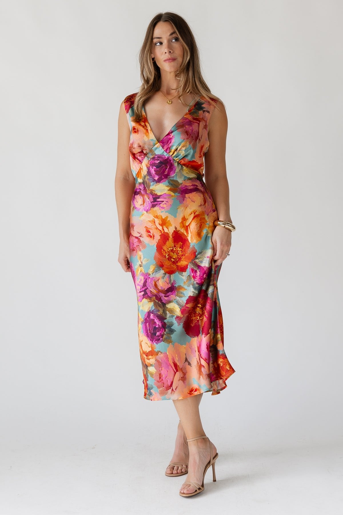 Elara Midi Dress - Parisian Floral - JO+CO