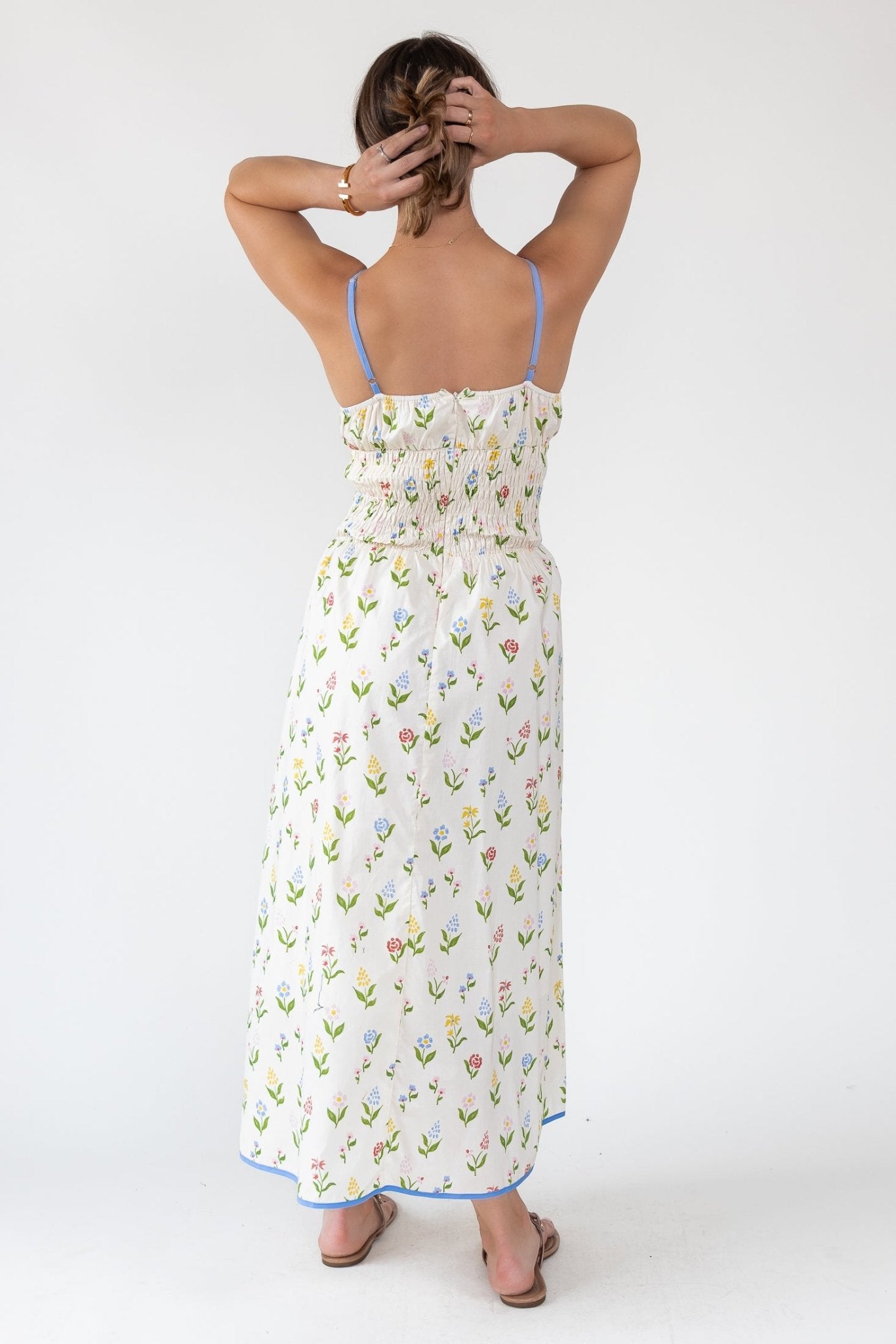 June Meadow Tie - Front Midi Dress - Final Sale - JO+CO
