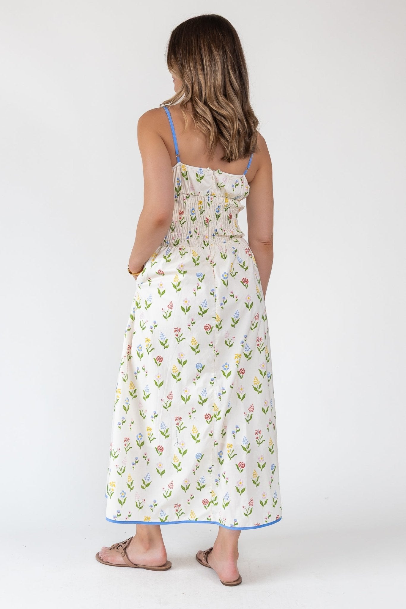 June Meadow Tie - Front Midi Dress - Final Sale - JO+CO