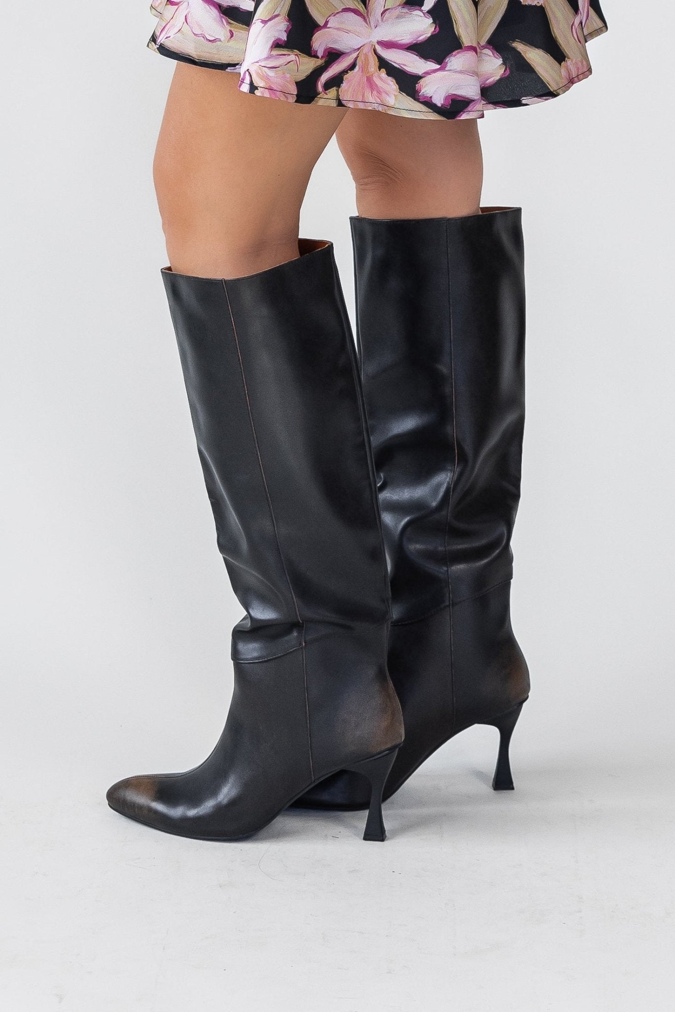 Lexington Black Knee High Boot - Final Sale - JO+CO