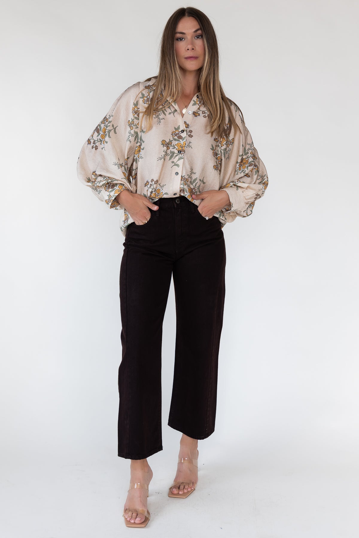 Maribel Floral Print Top - Final Sale - JO+CO
