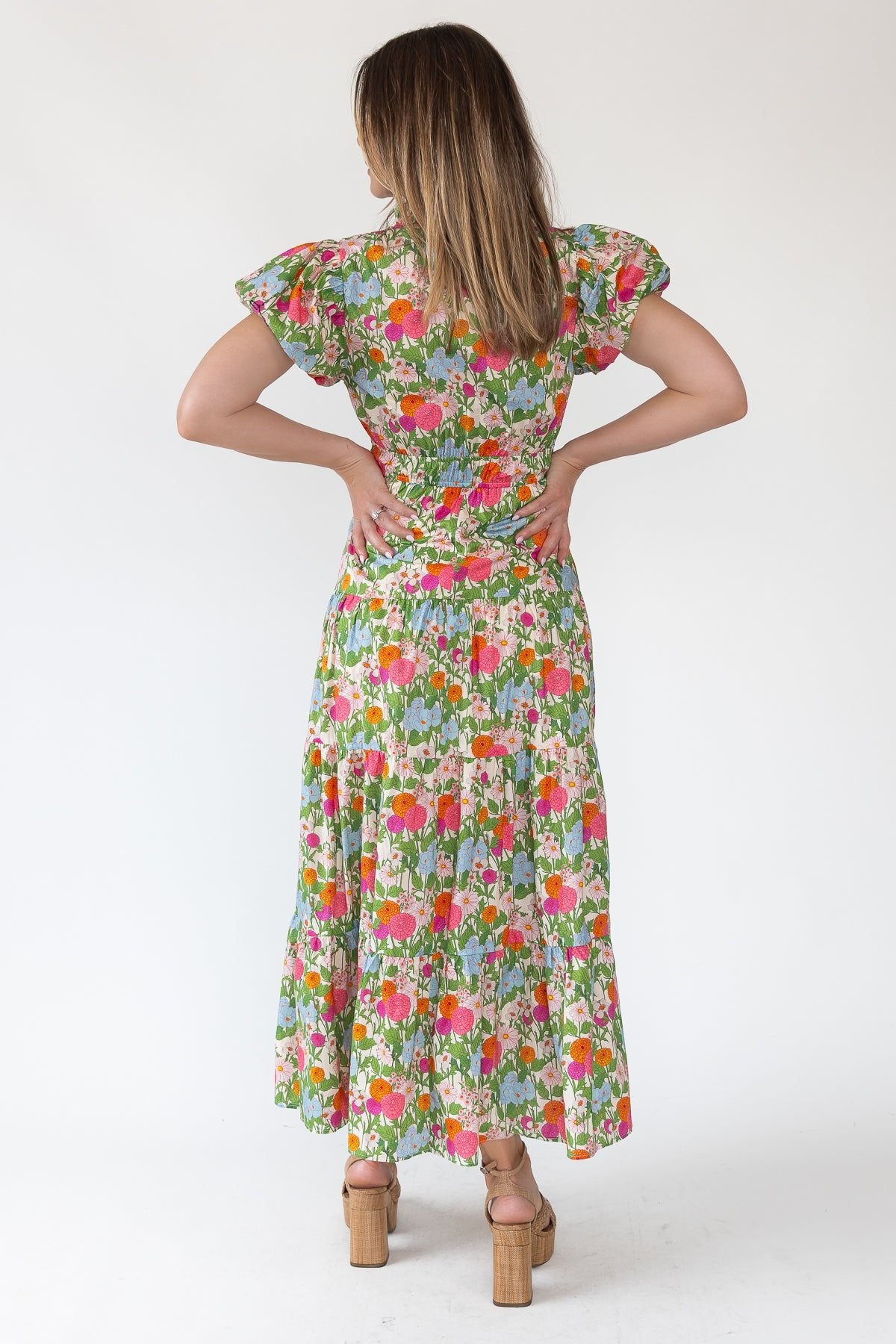 Marigold Floral Maxi Dress - JO+CO