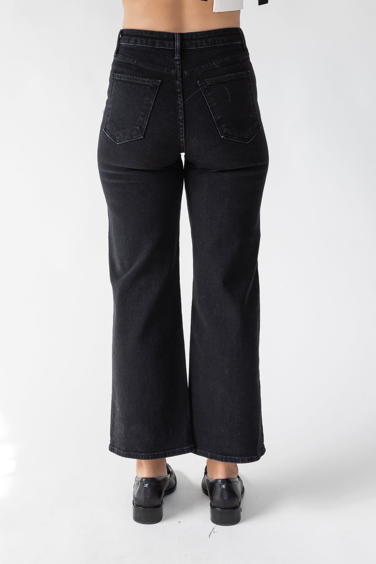 Marney Black Cargo Pocket Wide Leg - Final Sale - JO+CO