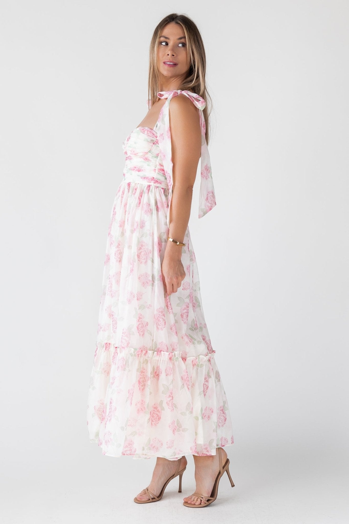 Sweet Serenade Blush Floral Maxi Dress - Final Sale - JO+CO