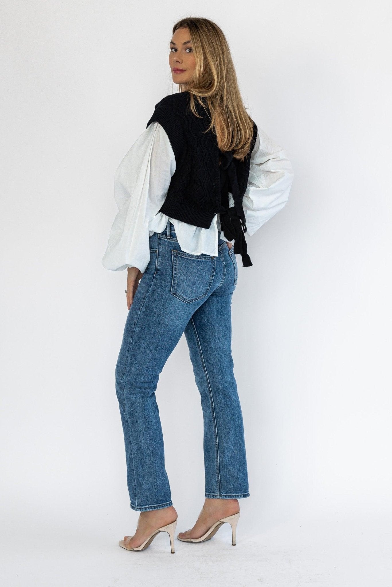 Vanessa Medium Wash Straight Denim - Final Sale - JO+CO
