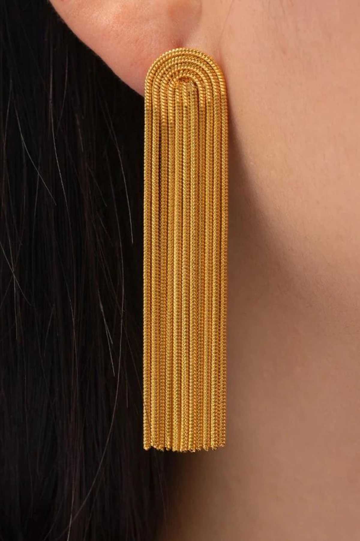 Addison Gold Statement Earring - FINAL SALE - JO+CO