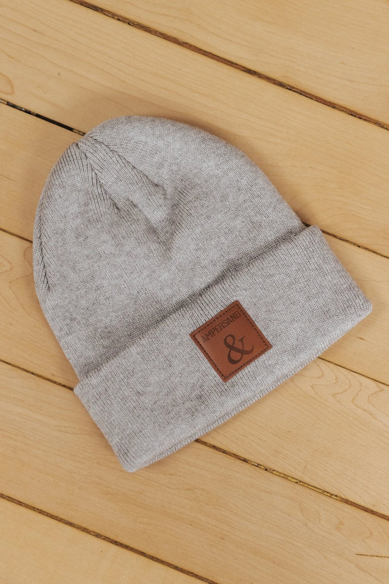 Ampersand Slouchy Beanie - GREY - FINAL SALE - JO+CO