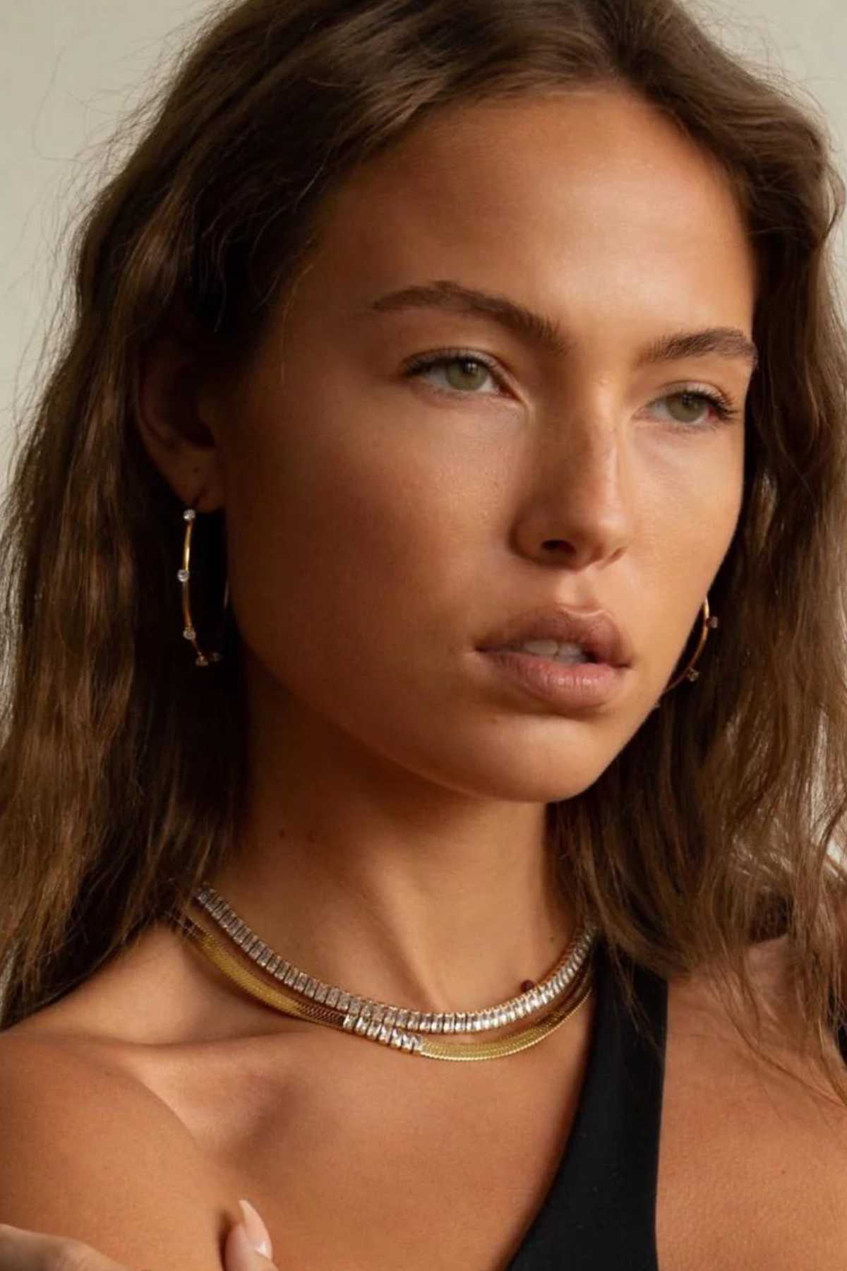 Aster Gold CZ Hoops - FINAL SALE - JO+CO