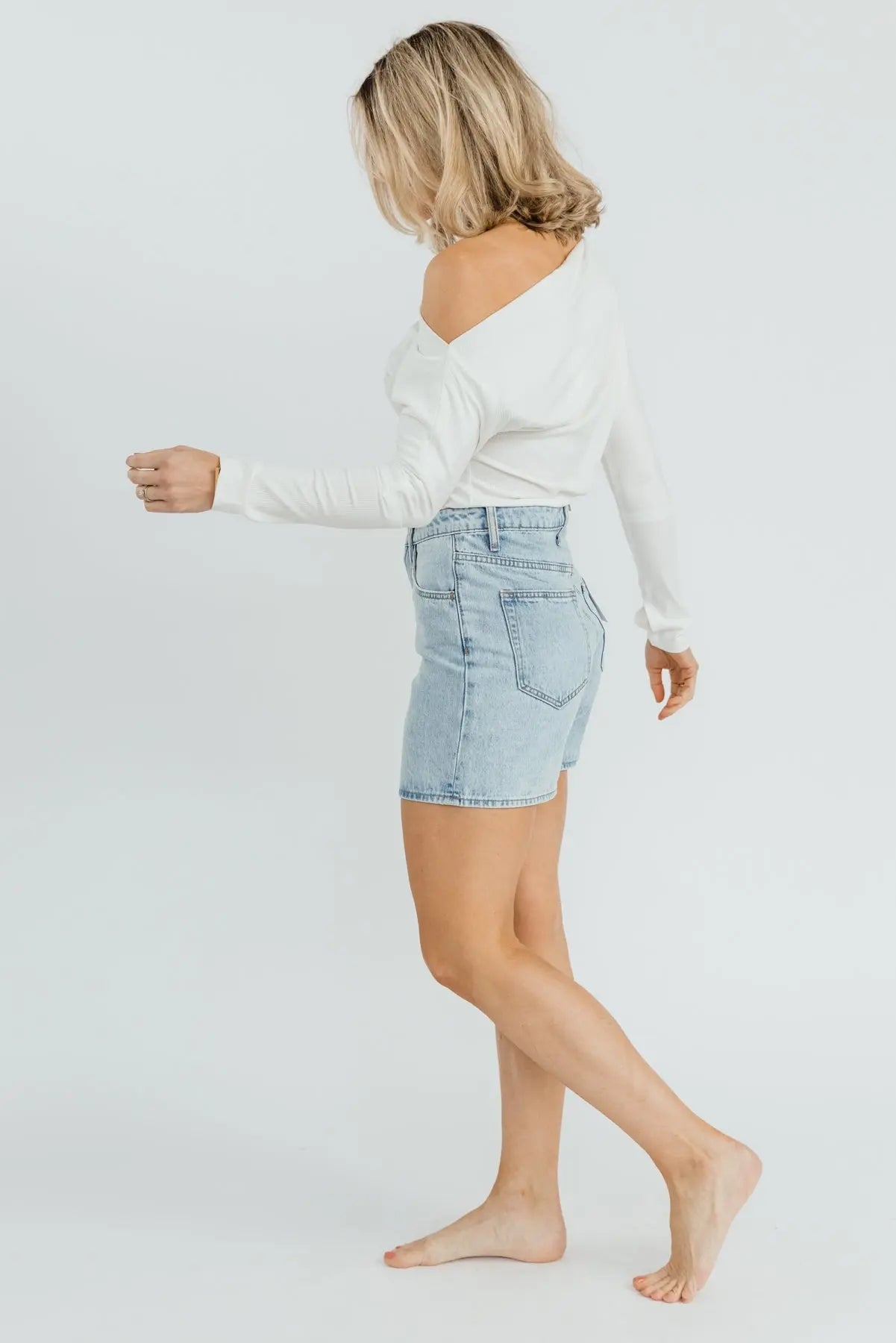 Brielle White Off Shoulder Bodysuit - FINAL SALE - JO+CO