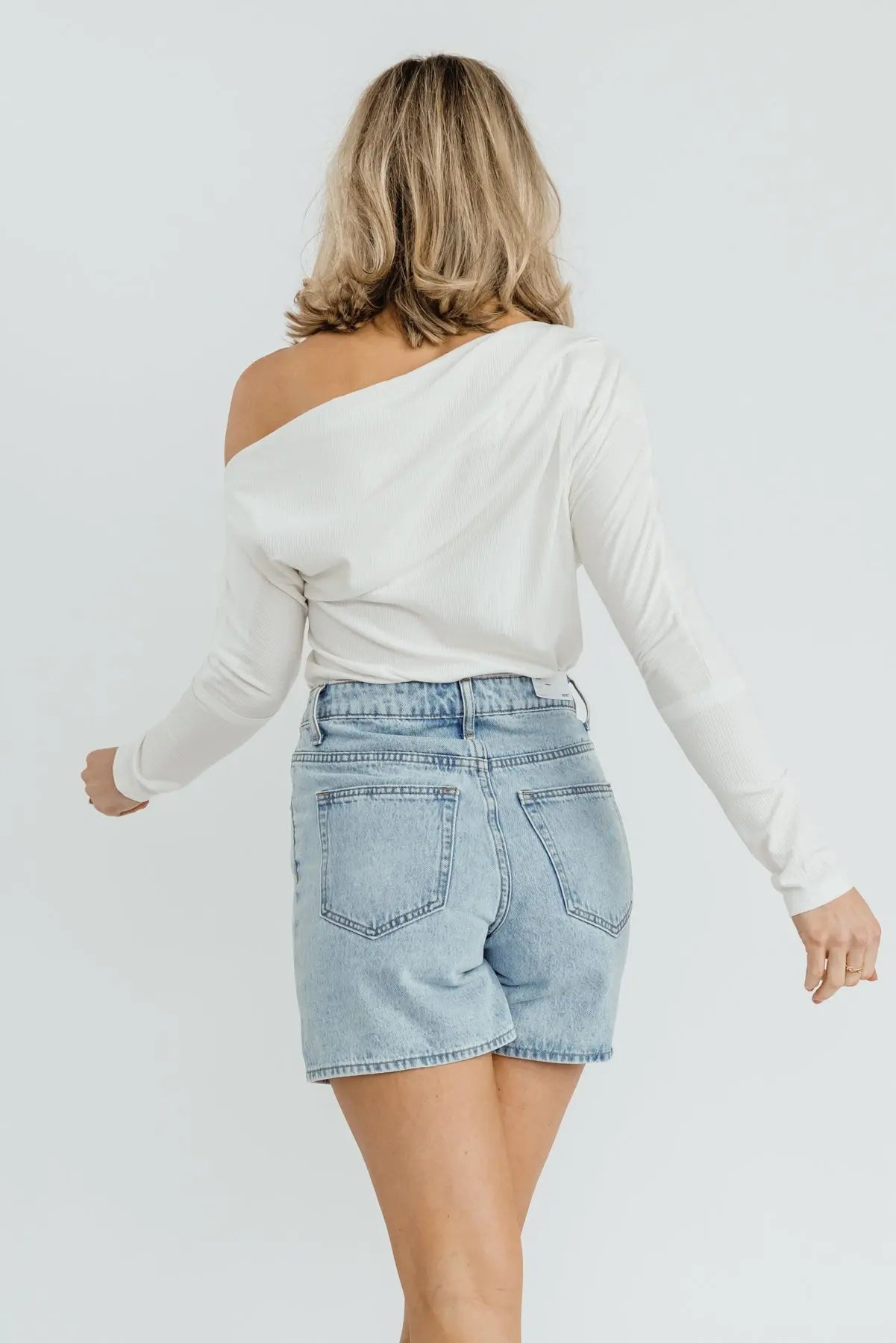 Brielle White Off Shoulder Bodysuit - FINAL SALE - JO+CO