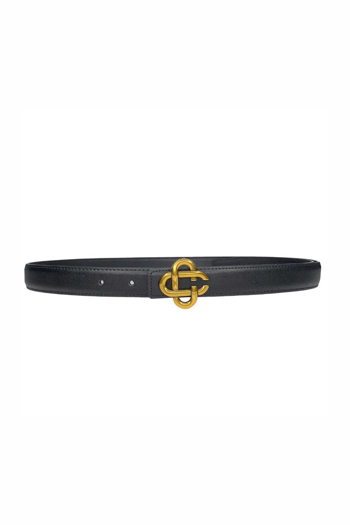 Criss Cross Black Belt - FINAL SALE - JO+CO