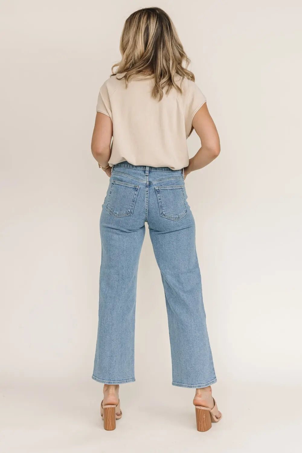 Gracie Natural Side Slit Sweater - JO+CO