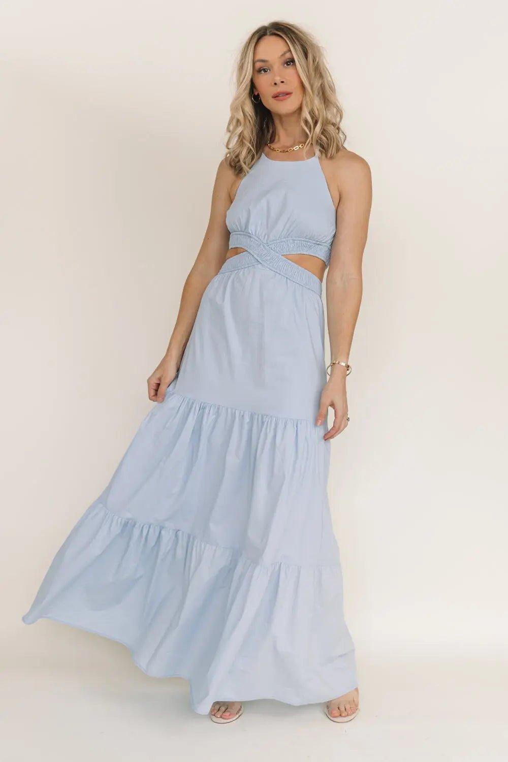 Vera Blue Cut Out Maxi Dress - JO+CO