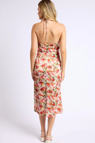 Aniston Floral Halter Midi Dress - Final Sale