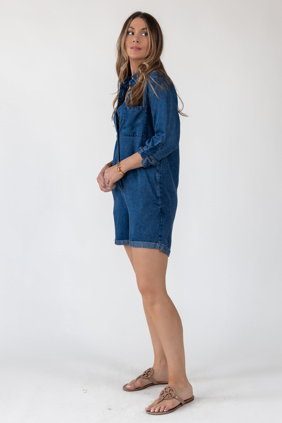 Off Duty Oversized Utility Romper - Final Sale