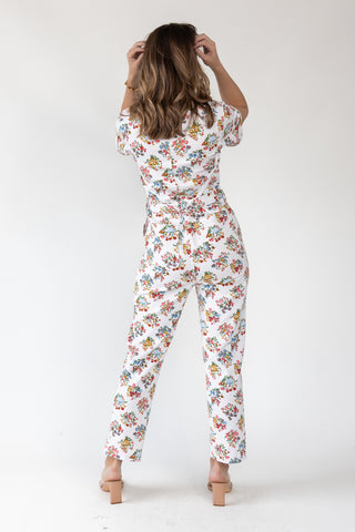 Camille Garden Print Jumpsuit - Final Sale