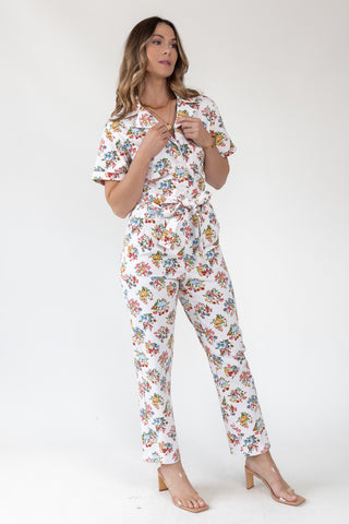 Camille Garden Print Jumpsuit - Final Sale
