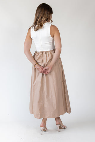 Parker Two-Tone Midi Dress