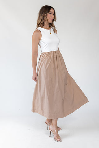 Parker Two-Tone Midi Dress