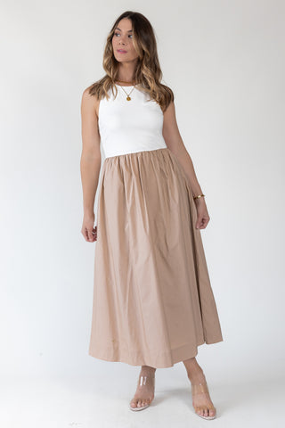 Parker Two-Tone Midi Dress