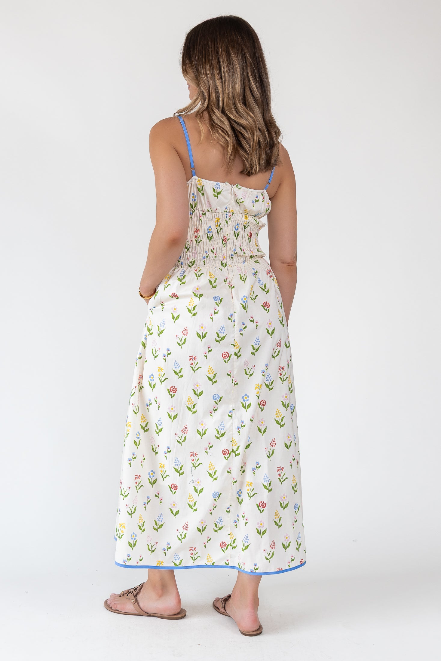 June Meadow Tie-Front Midi Dress