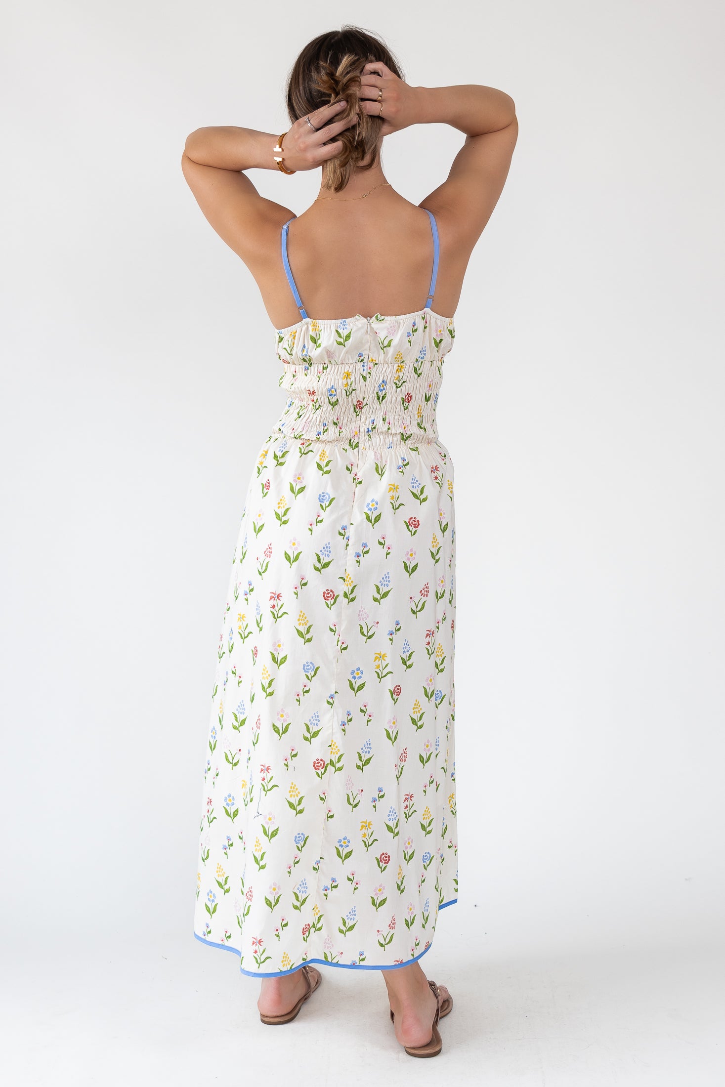 June Meadow Tie-Front Midi Dress