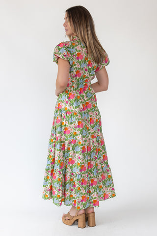 Marigold Floral Maxi Dress