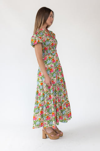 Marigold Floral Maxi Dress