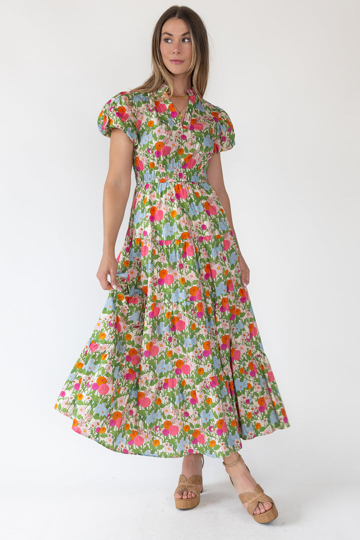 Marigold Floral Maxi Dress