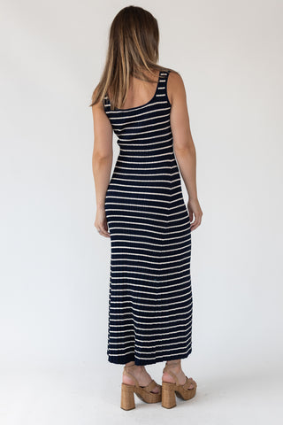 Boardwalk Navy Knit Maxi Dress