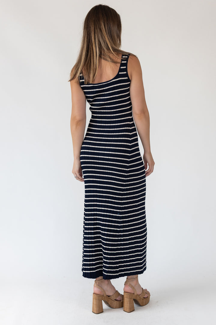 Boardwalk Navy Knit Maxi Dress