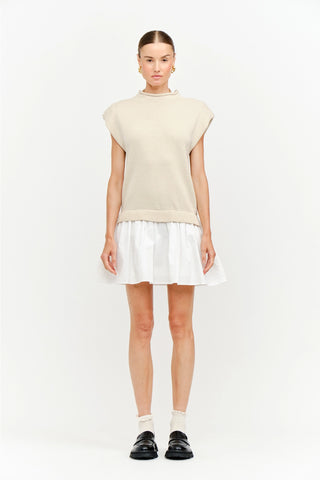 Penelope Mini Dress - Natural