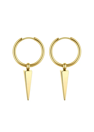 Spike Huggie Hoops  - Final Sale