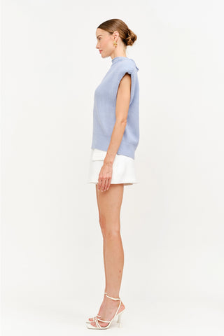 Sly Knit Vest - Blue