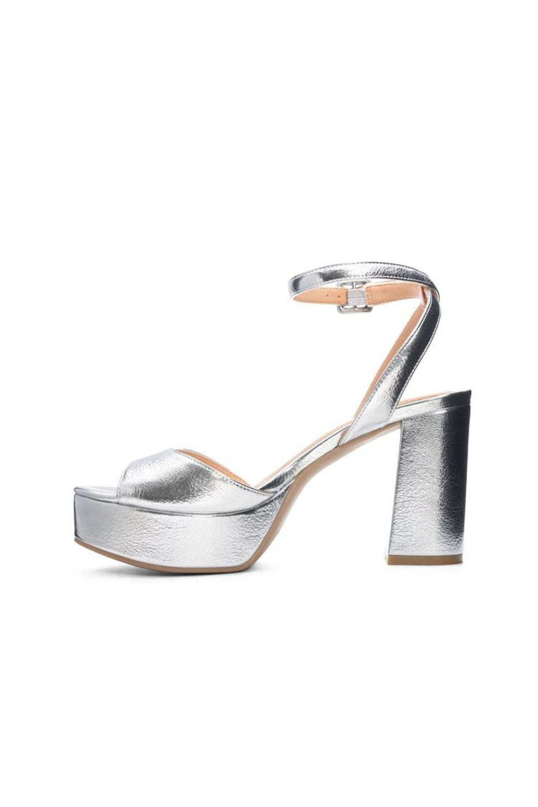 Gilded Glamour Silver Platform Sandals - JO+CO