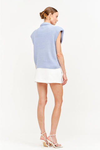 Sly Knit Vest - Blue