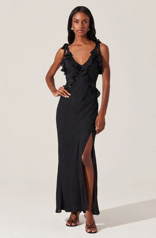 ASTR The Label Sorbae Black Dress