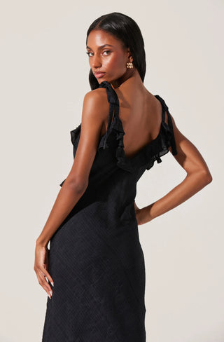 ASTR The Label Sorbae Black Dress