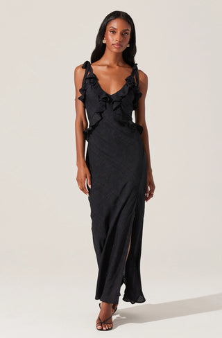 ASTR The Label Sorbae Black Dress