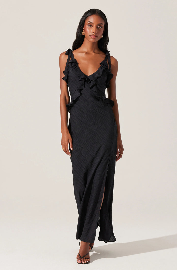ASTR The Label Sorbae Black Dress
