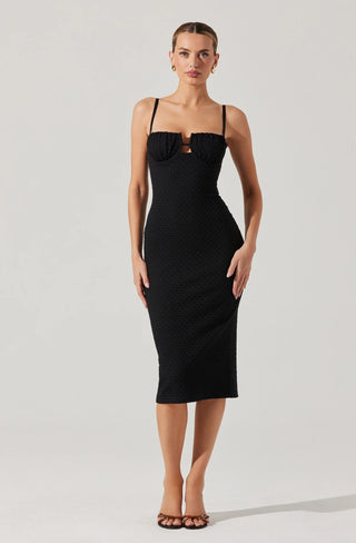 ASTR The Label Jaida Black Bustier Dress - Final Sale