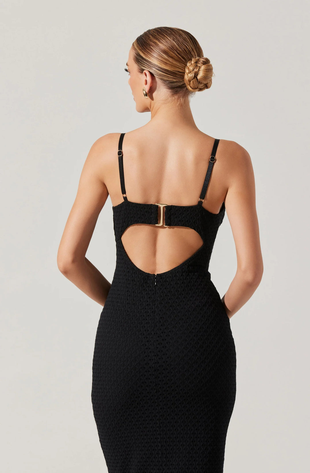 ASTR The Label Jaida Black Bustier Dress